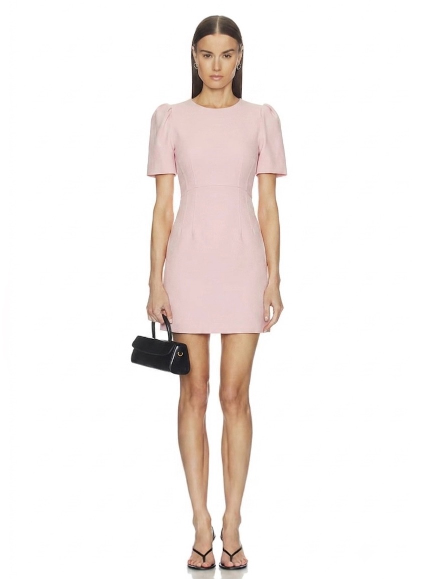 Veronica Beard $550 Pink Blush Amar Sheath Dress Size 0 Xs Office Siren Career